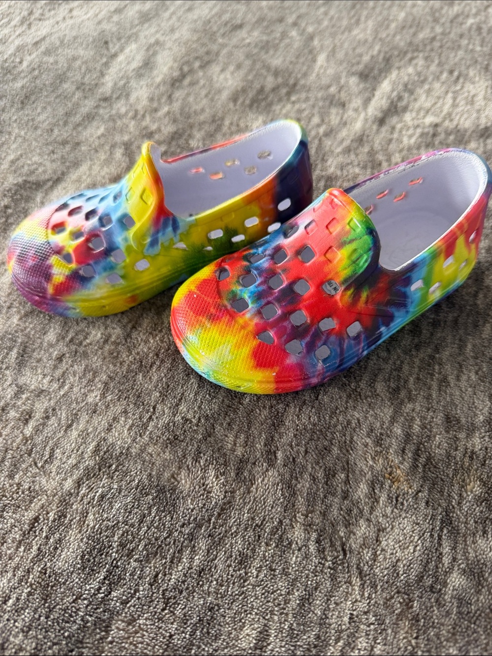Vans Kids Tie-Dye Slip-On Clog Shoes - Multicolor